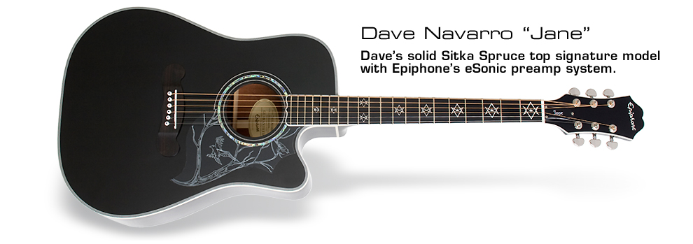 品質満点 藤様専用 Epiphone Dave Navarro - アコースティックギター 